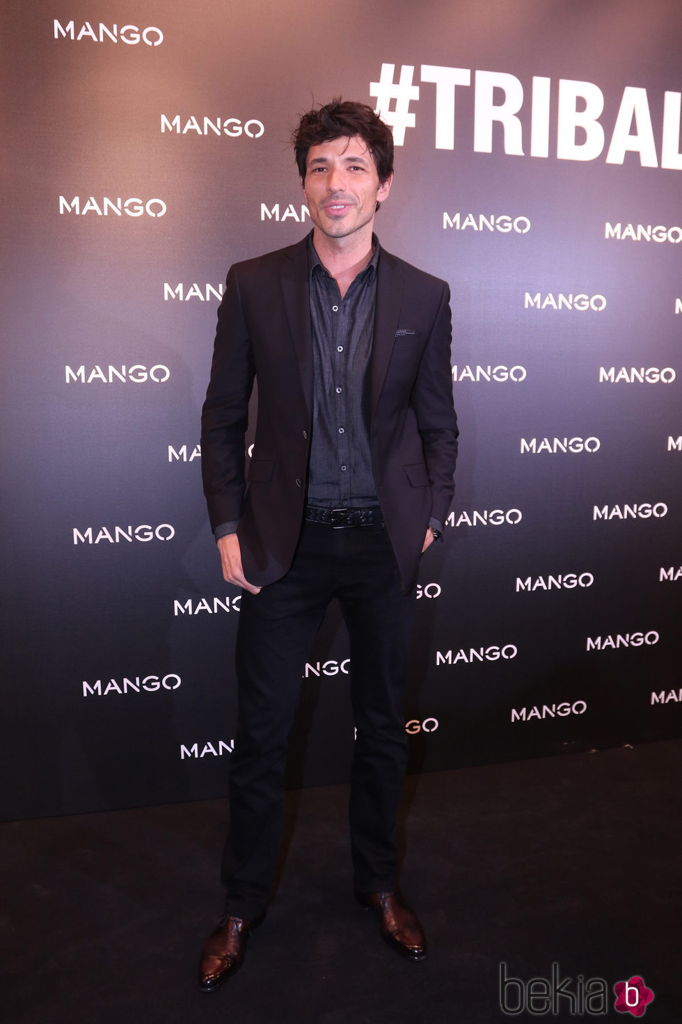 Andrés Velencoso en la presentación de la colección 'Tribal Spirit' de Mango en Barcelona