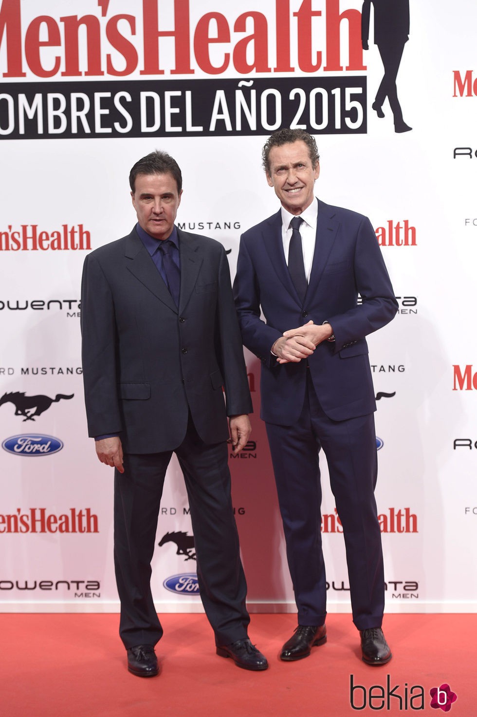 José Ramón de la Morena y Jorge Valdano en los Premios Men's Health 2015