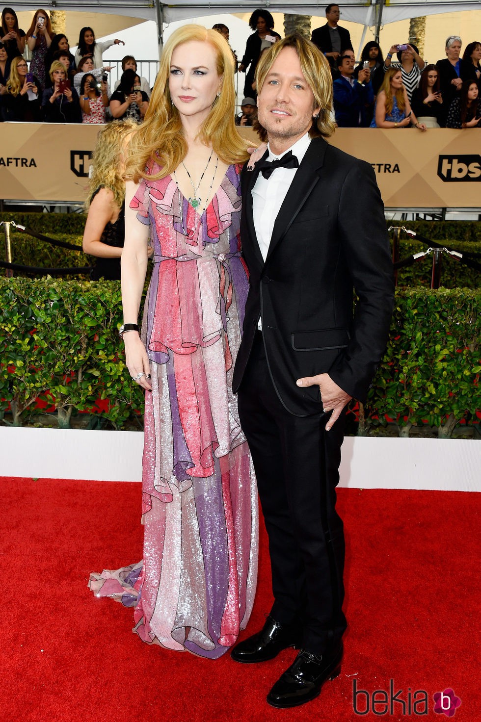 Nicole Kidman y Keith Urban en la alfombra roja de los SAG 2016