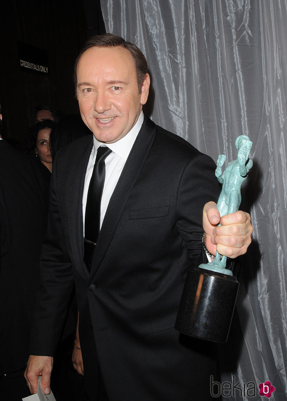 Kevin Spacey con su Premio del Sindicato de Actores 2016