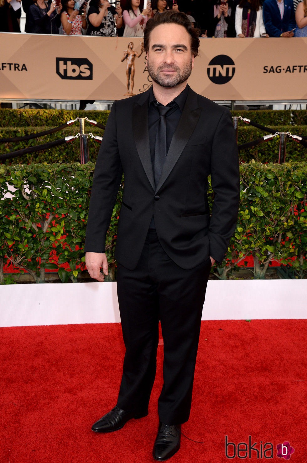 Johnny Galecki en la alfombra roja de los SAG 2016