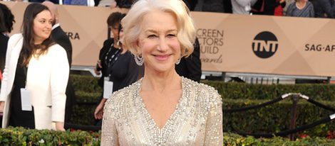 Helen Mirren en la alfombra roja de los SAG 2016