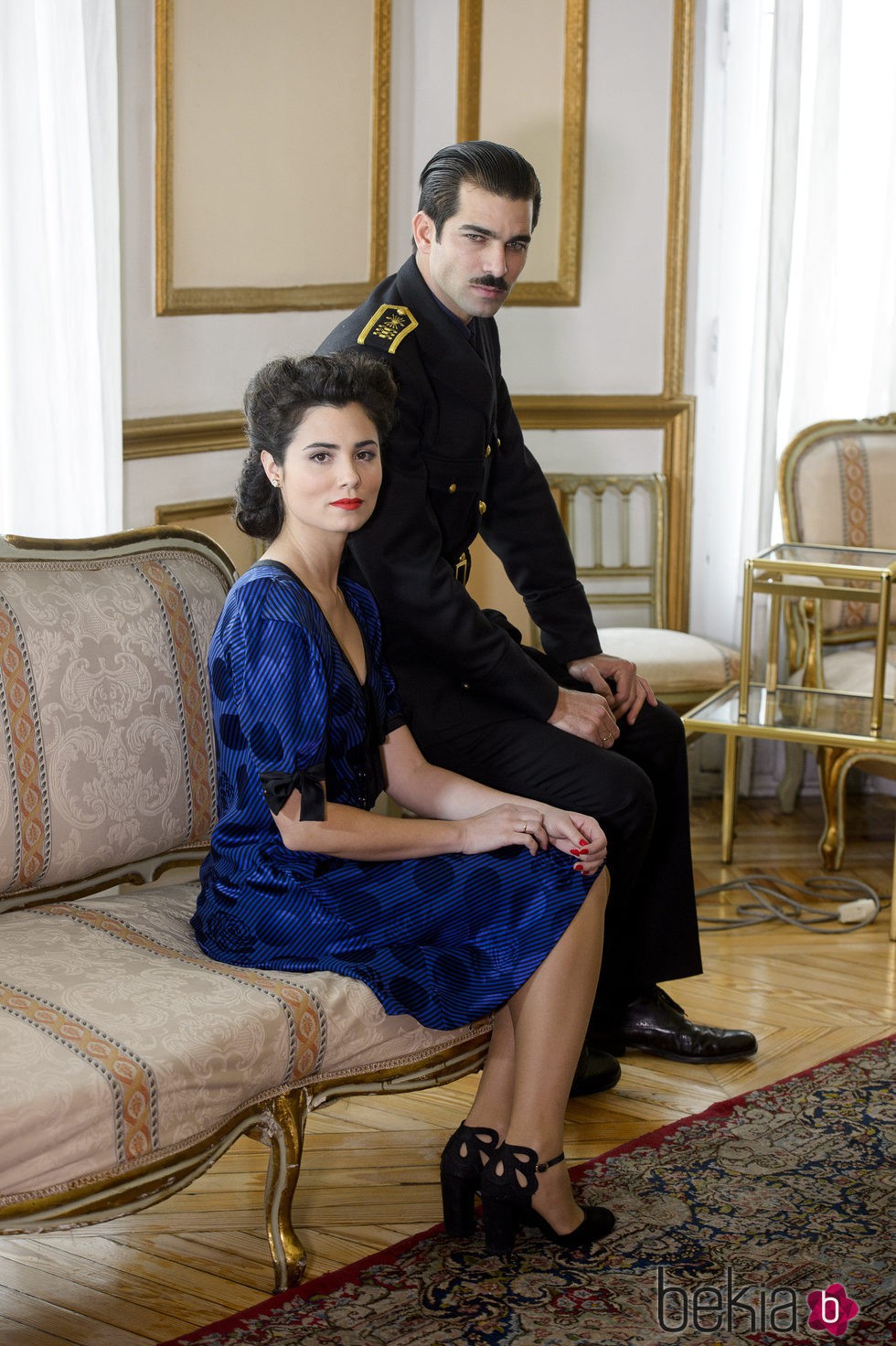 Loreto Mauleón y Rubén Cortada en la presentación de 'Lo que escondían sus ojos'