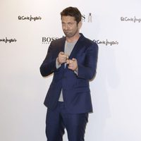 Gerard Butler divirtiéndose en la fiesta de 'Boss Bottled' de Hugo Boss en Madrid