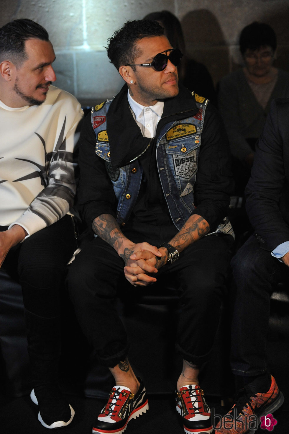 Dani Alves en el desfile de Lupo Collection en la 080 de Barcelona 2016