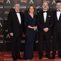 Antonio Resines y García Quejereta en la alfombra roja de los Premios Goya 2016