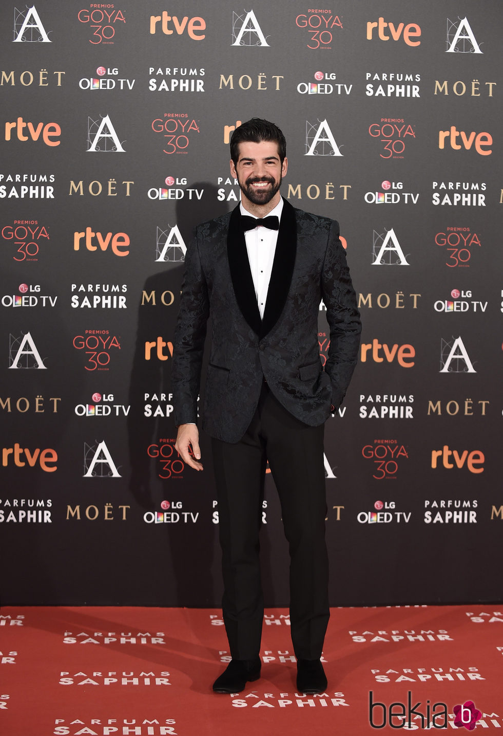 Miguel Ángel Muñoz en la alfombra roja de los Premios Goya 2016