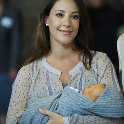 Marie de Dinamarca en la presentación de su hijo Enrique