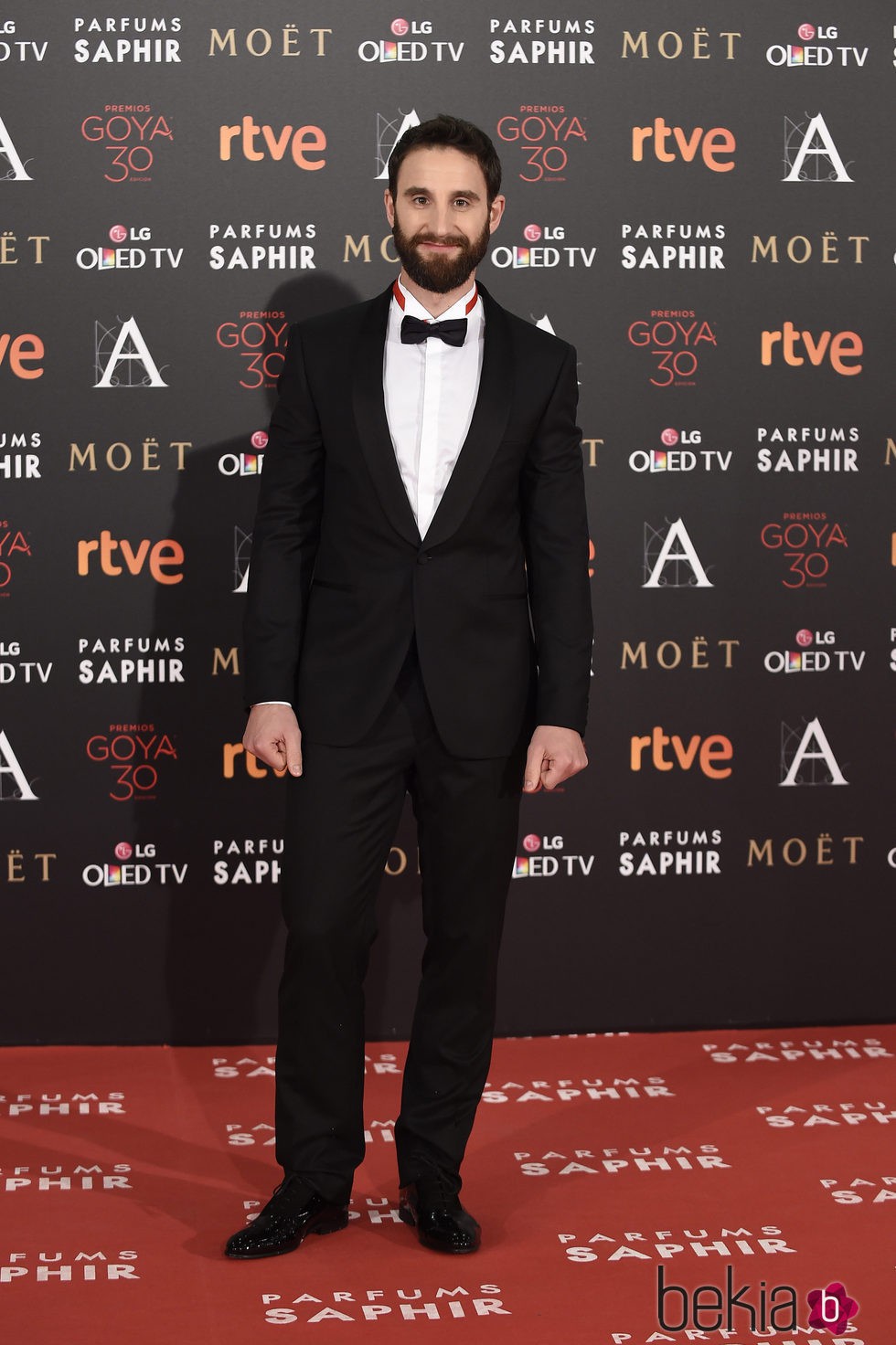 Dani Rovira en la alfombra roja de los Premios Goya 2016