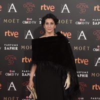 Elvira Minguez en la alfombra roja de los Premios Goya 2016