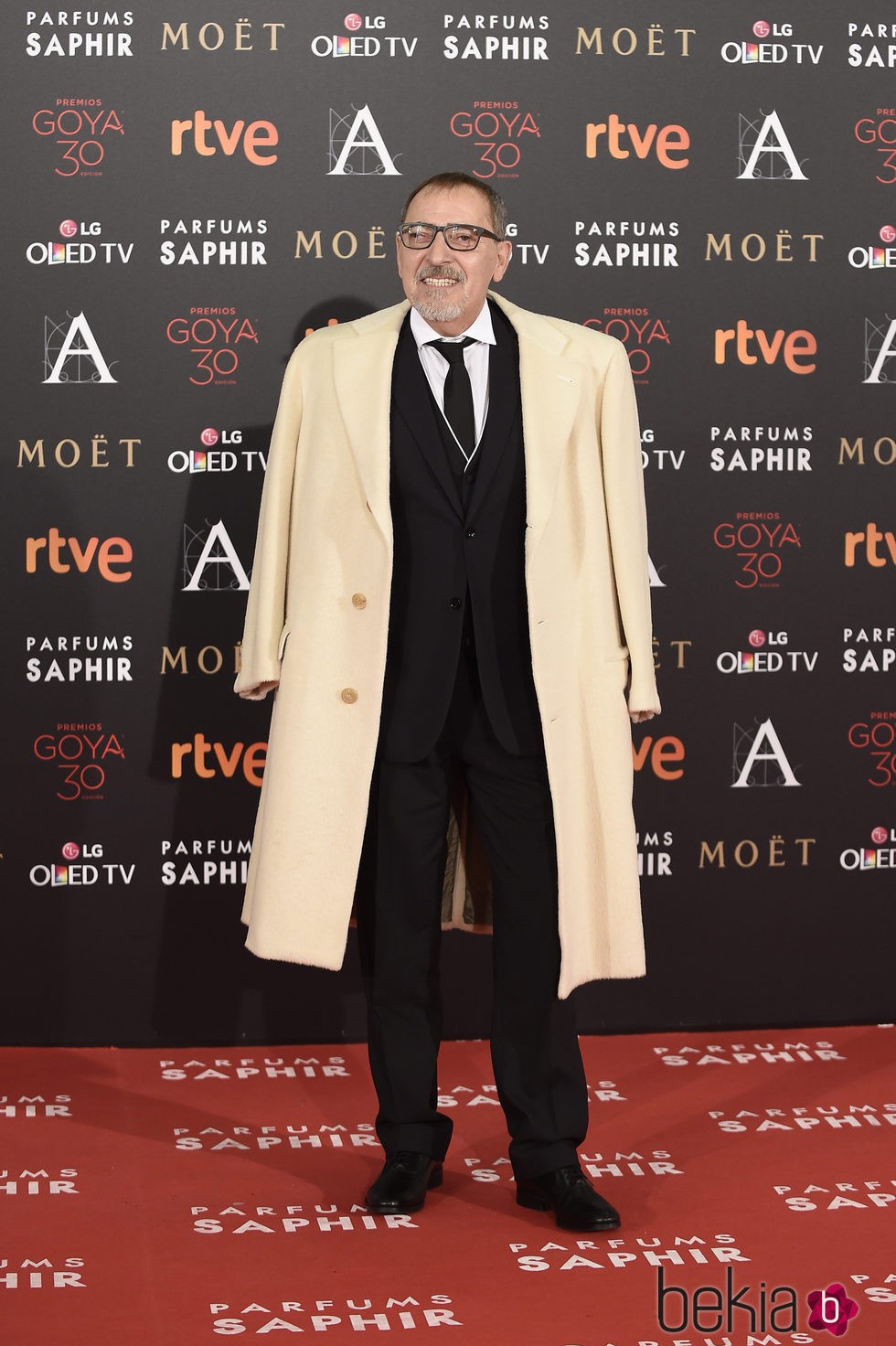 Enrique Villén en la alfombra roja de los Premios Goya 2016