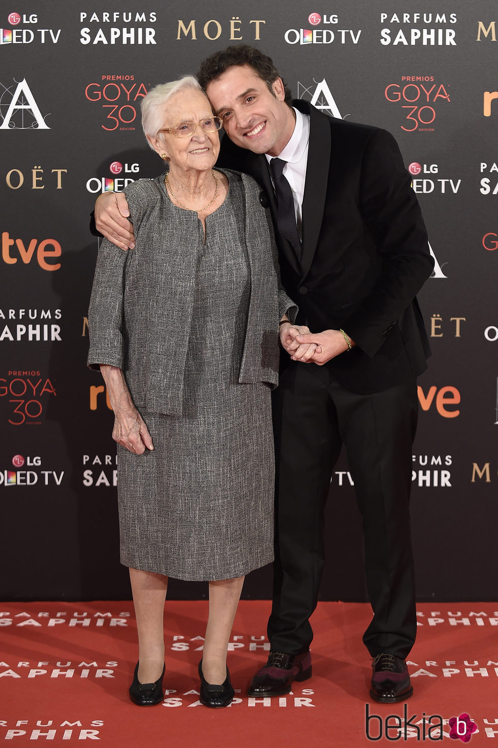 Daniel Guzmán en la alfombra roja de los Premios Goya 2016