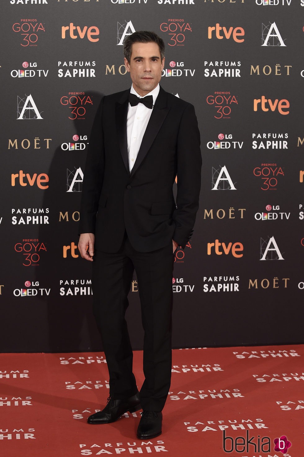 Unax Ugalde en la alfombra roja de los Premios Goya 2016