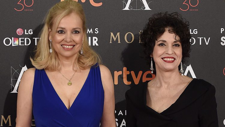 Emma y Adriana Ozores en la alfombra roja de los Premios Goya 2016