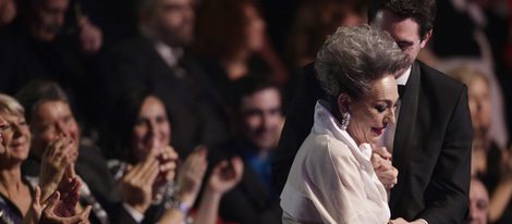 Luisa Gavasa sale a recoger su Goya 2016 a Mejor Actriz de Reparto por 'La Novia'