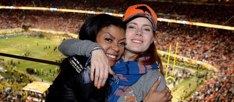 Taraji P. Henson y Amy Adams en la Super Bowl 2016