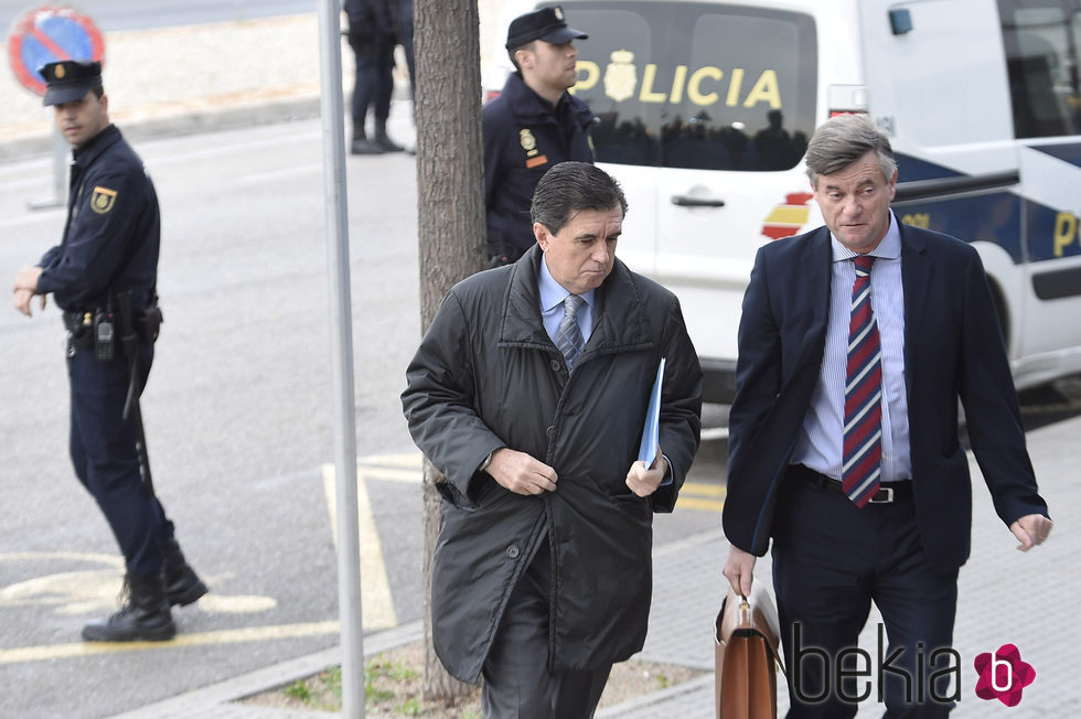 Jaume Matas llega a la segunda sesión del juicio por el Caso Nóos