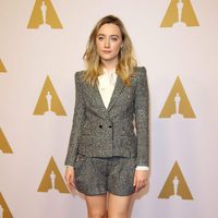 Saoirse Ronan en el almuerzo de los nominados a los Premios Oscar 2016