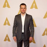 Matt Damon en el almuerzo de los nominados a los Premios Oscar 2016