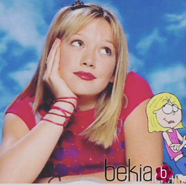 Hilary Duff interpretando a Lizzie McGuire en la serie juvenil de Disney en 2001