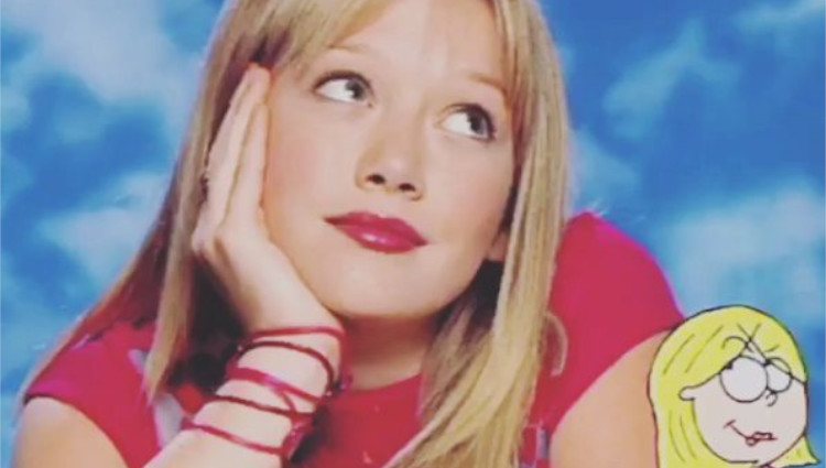 Hilary Duff interpretando a Lizzie McGuire en la serie juvenil de Disney en 2001