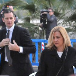 La Infanta Cristina e Iñaki Urdangarín en la quinta sesión del juicio por el Caso Nóos