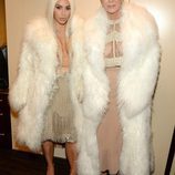 Kim Kardashian y Kris Jenner en el desfile de Kanye West 'Yeezy Season 3'