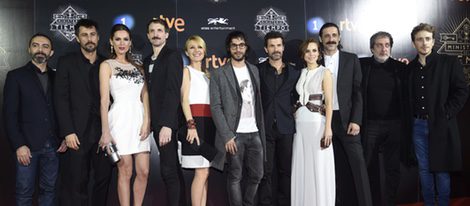 Cayetana Guillén Cuervo, Hugo Silva, Rodolfo Sancho, Aura Garrido, Nacho Fresneda, Víctor Clavijo y Mar Saura presentan 'El Ministerio del Tiempo'