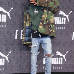 Travis Scott en la presentación de 'Fenty Puma' de Rihanna