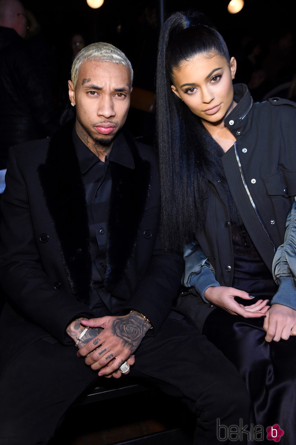 Tyga y Kylie Jenner en el desfile de Alexander Wang en la FW de Nueva York