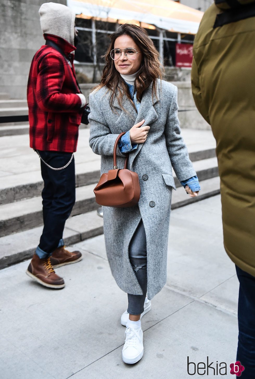 Mira Duma en el desfile de Alexander Wang en la FW de Nueva York