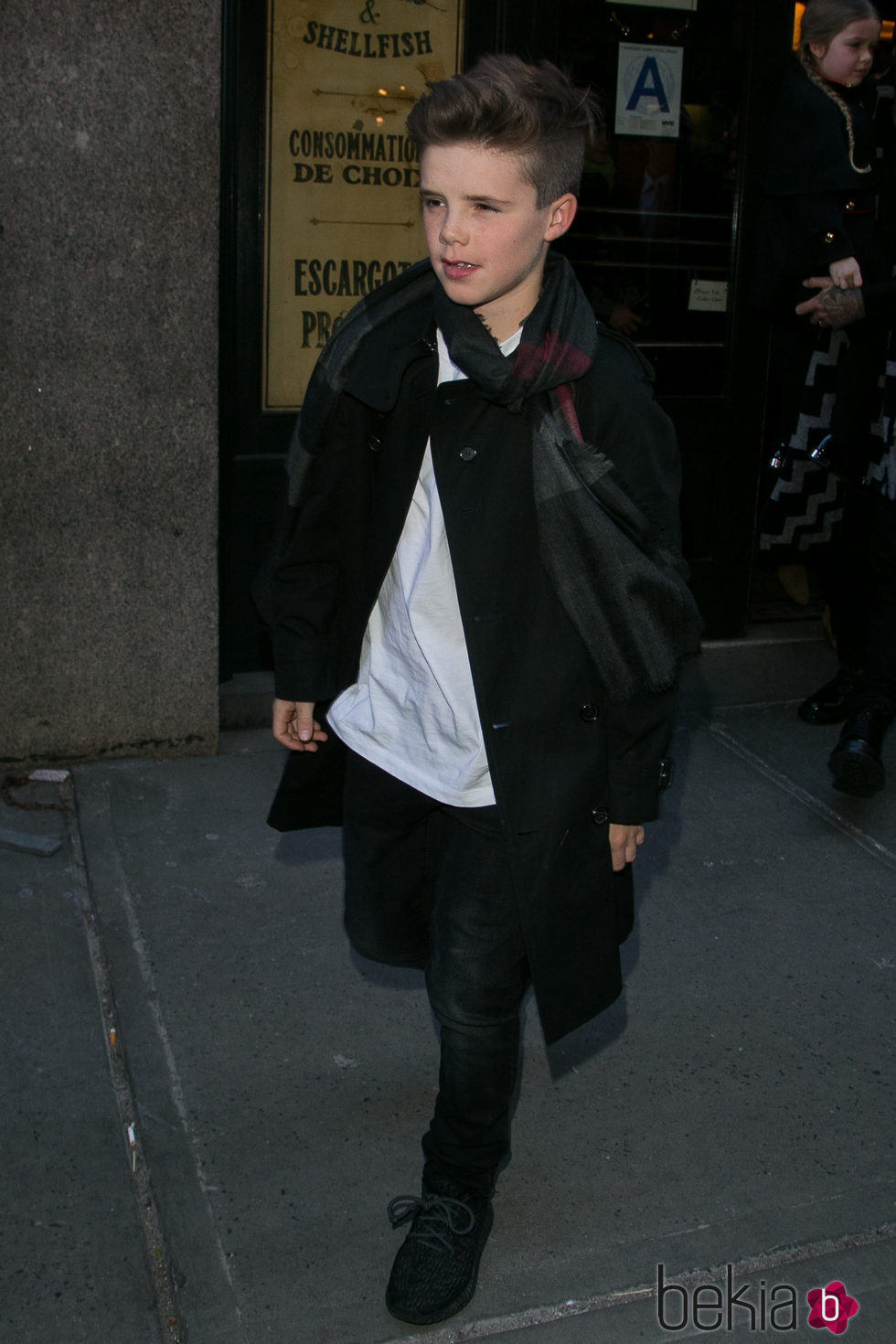 Cruz Beckham en el desfile de Victoria Beckham en la FW de Nueva York