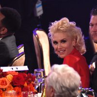 Gwen Stefani y Blake Shelton en la fiesta Clive Davis previa a los Grammy 2016