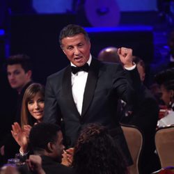 Sylvester Stallone en la fiesta Clive Davis previa a los Grammy 2016