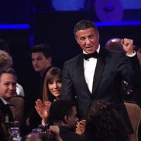 Sylvester Stallone en la fiesta Clive Davis previa a los Grammy 2016