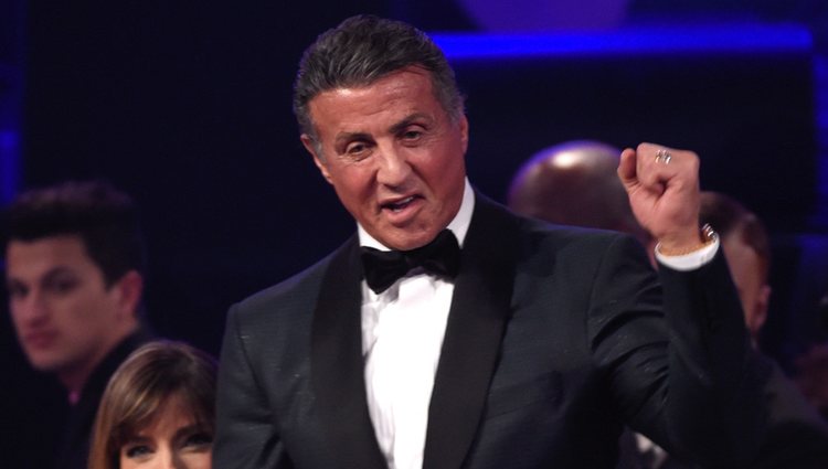 Sylvester Stallone en la fiesta Clive Davis previa a los Grammy 2016