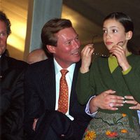 Alejandra de Luxemburgo con sus padres cuando tenía 10 años