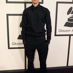 Justin Bieber en la alfombra roja de los Premios Grammy 2016