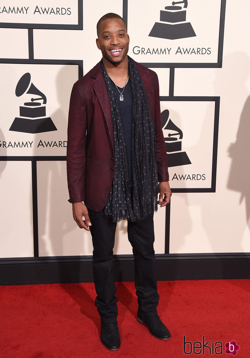 Trombone Shorty en la alfombra roja de los Premios Grammy 2016