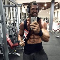 Rafa Martín entrenando en el gimnasio