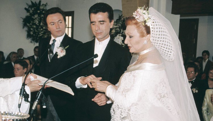 Rocío Jurado y José Ortega Cano el día de su boda