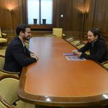 Alberto Garzón y Pablo Iglesias se reúnen para llegar a acuerdos de gobierno