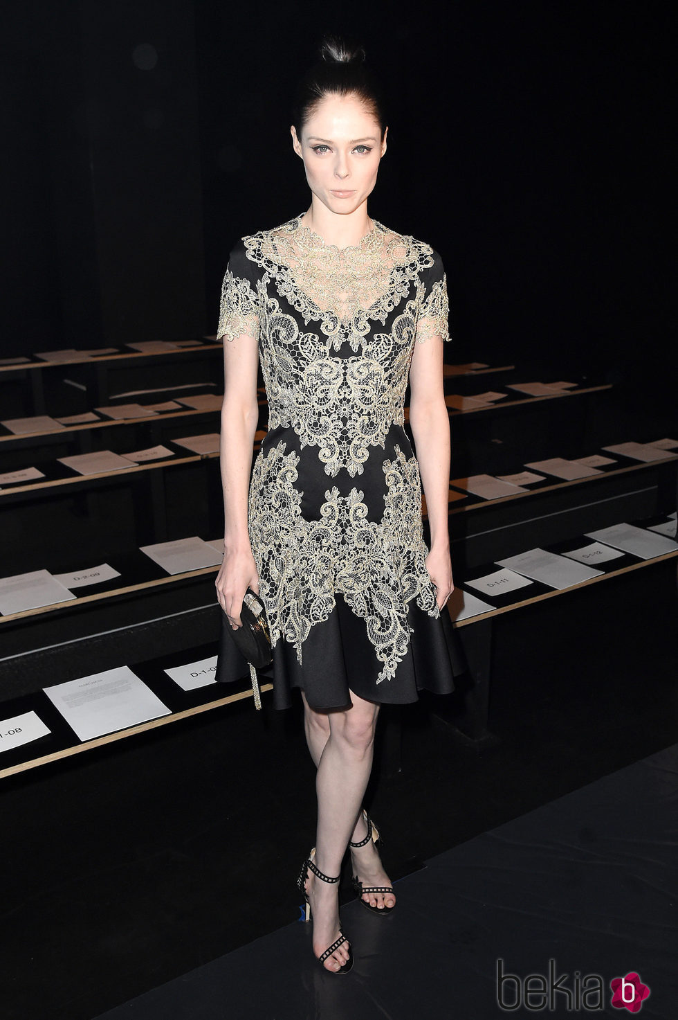 Coco Rocha en el desfile de Marchesa en Nueva York Fashion Week otoño/invierno 2016/2017