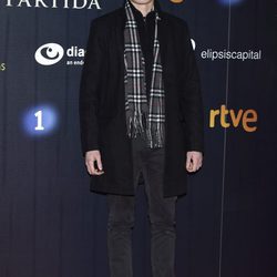 Aron Piper en el estreno de 'La Corona Partida'