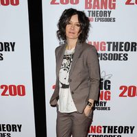 Sara Gilbert en la fiesta de 'The Big Bang Theory' por sus 200 capítulos