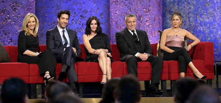 Lisa Kudrow, David Schwimmer, Courteney Cox, Matt leBlanc y Jennifer Aniston en NBC