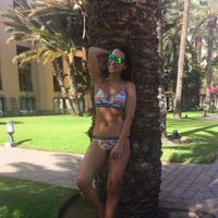 Paula Echevarría posa en bikini en Maspalomas