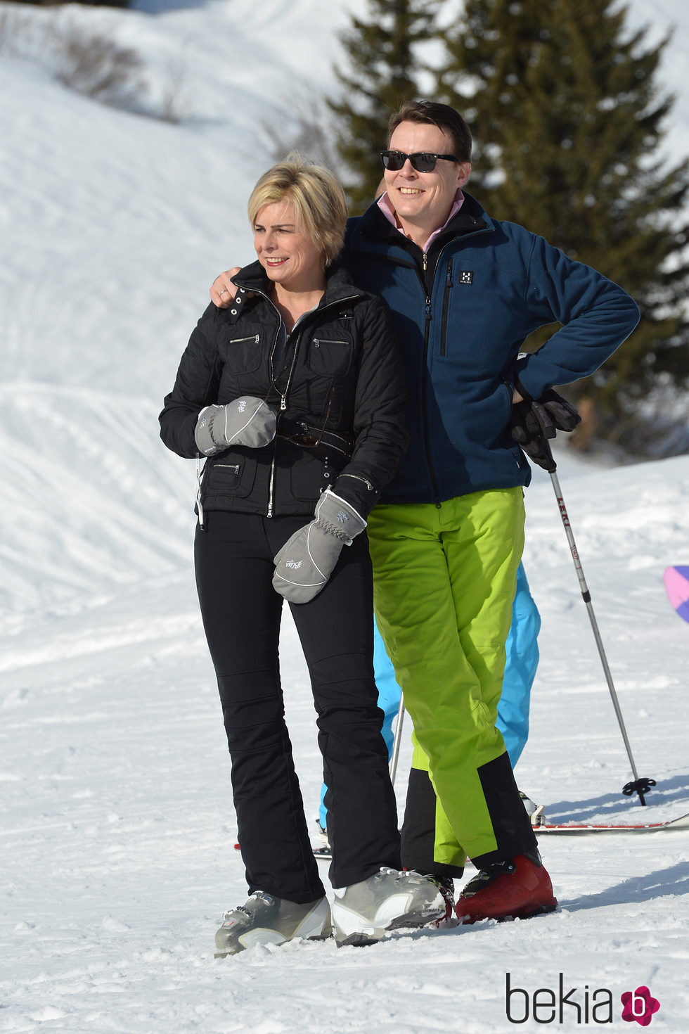 Constantino y Laurentien de Holanda posan en sus vacaciones de invierno en Austria