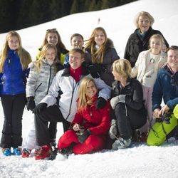 Posado de la Familia Real Holandesa en sus vacaciones de invierno en Austria