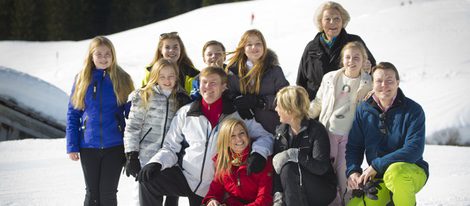 Posado de la Familia Real Holandesa en sus vacaciones de invierno en Austria